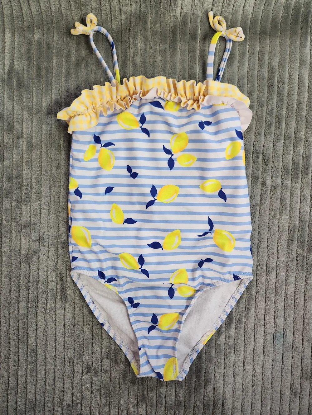 Bmagical Bwever size 5 swimsuit striped patter lemon one-piece swimsuit 5